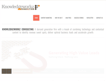 Tablet Screenshot of knowledgeworkz.com